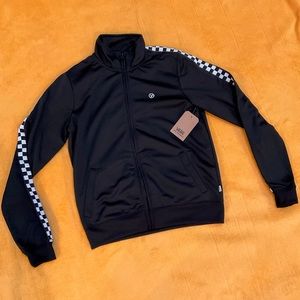 VANS zip-up checker sleeve jacket NWT